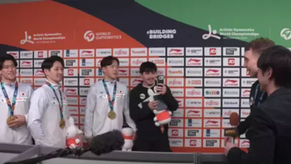【世界体操】海外選手も“キング”内村航平さんに大興奮　取材エリアで握手や写真を求められる　後輩たちの連覇の偉業にはあふれる思い