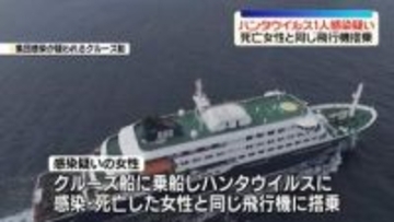 ハンタウイルス　新たな“感染疑い”～スペイン当局　死亡女性と同じ飛行機に搭乗