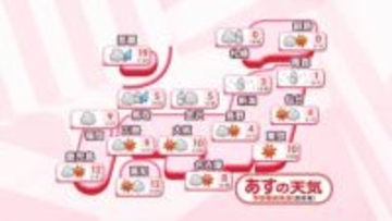 【あすの天気】北日本日本海側や北陸は雪、北海道や青森は大雪の所が　太平洋側は晴れる所が多く乾燥続く