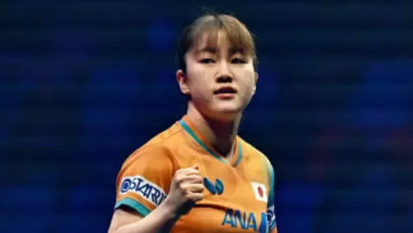 【卓球】大藤沙月が中国の王曼昱から金星　世界2位に圧巻のストレート勝利　右手突き上げ笑顔