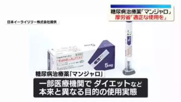 糖尿病治療薬「マンジャロ」厚労省が適正使用を求める通知　“やせる薬”としての使用実態を受け