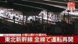 「【速報】東北新幹線が運転を再開　最終列車まで大幅な遅れや運休が発生」の画像1