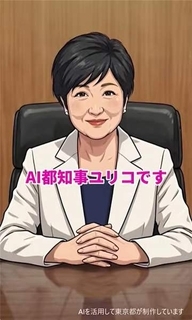 制作費は月約2万5000円「AI都知事ユリコ」が誕生　小池都知事「ちょっとかわいすぎるかな」