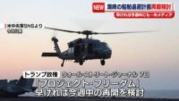 ホルムズ海峡の船舶退避計画再開を検討　早ければ今週中にも　米報道