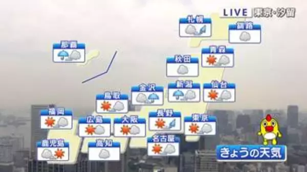 沖縄・奄美は台風の影響残る　西・東日本は体温超えの暑さ予想　天気急変に注意