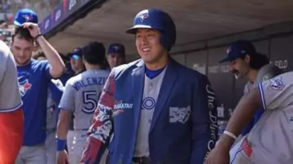 岡本和真が2試合連続の一発でブルージェイズ快勝　岡本はチームトップの8本塁打20打点
