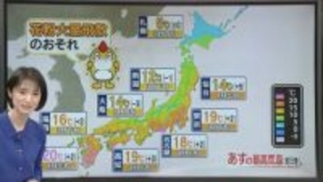 【あすの天気】北海道は大雪となるところも　九州～関東の太平洋側は晴れ…花粉大量飛散のおそれ