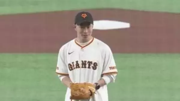 【始球式】スノボビッグエア金の木村葵来　「楽しんで投げられたのかな」