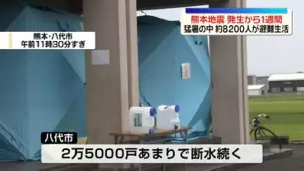 【最大震度7観測】熊本地震　発生から1週間　約8200人が避難生活　朝から市役所に多くの人…「り災証明書」申請で混雑