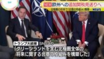トランプ大統領、欧州諸国への関税見送る方針　グリーンランド領有めぐり