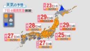 【天気】連休明けは各地で夏日　急な暑さに注意