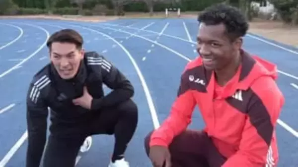 【陸上】村竹ラシッド“110mハードルの極意”「ハードルの上で息を吐く」槙野智章が体験も悲鳴「めっちゃキツい！」