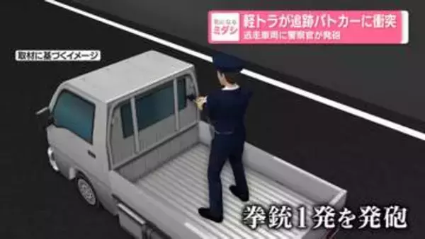 「止まれ」「撃つぞ」　軽トラが追跡パトカーに衝突　逃走車両に警察官が発砲　東京・世田谷区