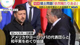 「ゼレンスキー大統領、領土問題「依然、隔たりある」　アメリカなどとの和平案めぐる協議終え会見」の画像1