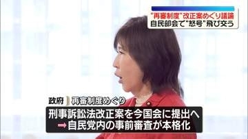 “再審制度”改正案めぐり議論　自民部会で怒号飛び交う場面も