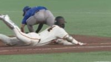 【きょうの1シーン】33歳大城卓三が必死の“ヘッスラ”　ユニホームを泥だらけにした勝利への執念