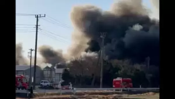 養鶏場の倉庫1棟が燃える火事　ケガ人なし　埼玉・熊谷市