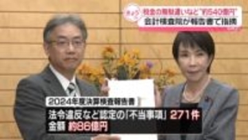 540億円の“税金の無駄遣い”など指摘　会計検査院