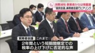 消費減税「国民会議」実務者会議でヒアリング　事業者からは慎重論