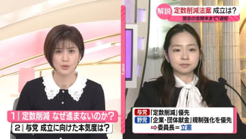 【解説】定数削減法案、なぜ進まない？　国会会期末まで1週間