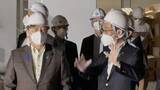 「火事で焼けた市役所を林芳正総務相が視察“財政支援延長を検討”」の画像1