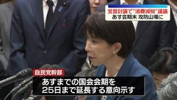 あす国会会期末　会期延長“25日まで”自民幹部が見通し示す