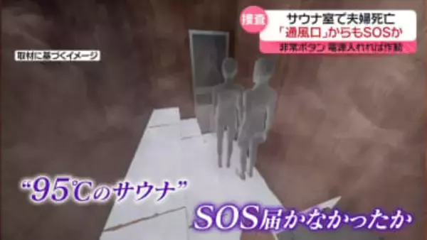 通風口からもSOSか　非常ボタンは電源入れれば正常に作動　サウナ施設関係者は取材に「遺族対応を優先」