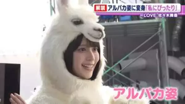 ＝LOVE・佐々木舞香がアルパカに変身　グループ内しか伝わらない言葉「つめつめ草で」とは？
