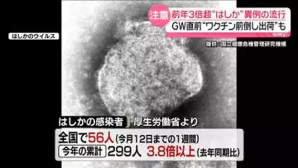 異例のはしか流行 　ワクチン「不足という情報が…」医師は問題指摘　“隠れコロナ”も増加か