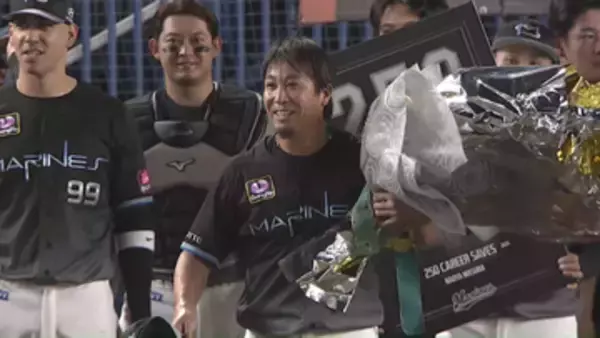 ロッテ益田直也が通算250セーブ達成「ホッとしました」　史上5人目の偉業にも「今は横山が投げているので…申し訳ない」と仲間への気づかい