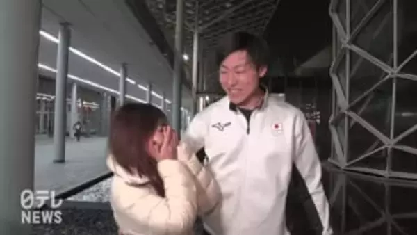 「安どの涙です」妻・吉田夕梨花がサプライズに号泣「届かなかった。ごめん」取材中に夫・新濱立也が登場し熱いハグ