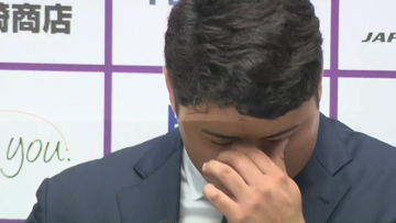 佐々木麟太郎が会見で涙「一番思いを寄せていただいていた球団」ソフトバンクへ込み上げた思い　MLBマーリンズ入団を決意