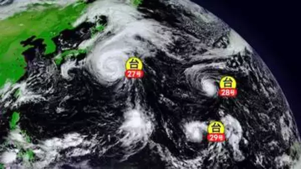 “トリプル台風”北上中　台風27号の影響で小笠原や伊豆諸島、千葉県には波浪警報も　今後の進路注意を