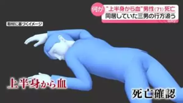 上半身から血を流し…71歳男性死亡　事件後から“所在不明”同居する三男の行方追う　愛媛・今治市
