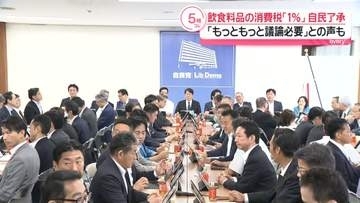 “飲食料品の消費税1％”自民党で了承　「もっともっと議論必要」の声も