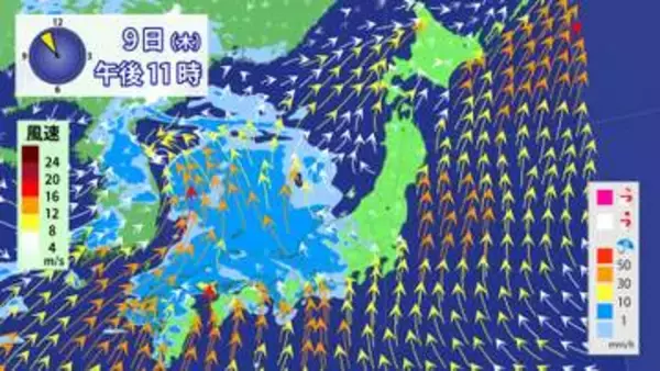 【9日の天気】西日本は強雨や雷雨に注意　関東も夜は傘の出番