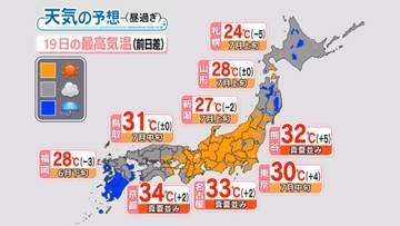 【天気】週末にかけて雨の範囲が広がる