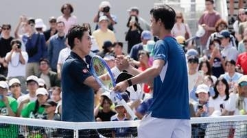 錦織圭　勝った坂本怜に思いを託すように握手「他の選手に負けるよりよかった」最後の全米OPは予選決勝で敗退　あふれる思いをコート上で語る