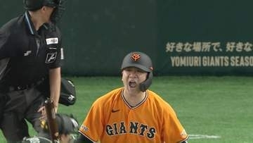【巨人】田中将大が打席で怒りの表情　スチュワート・ジュニアの152キロ直球が頭部付近に