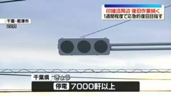 千葉・印旛沼周辺で復旧作業続く…1週間程度で応急的復旧目指す　台風25号で堤防の一部決壊