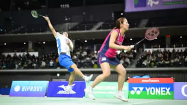 【バドミントン】松山奈未と緑川大輝による新結成・混合ダブルス　初戦はストレート勝利で上々の滑り出し