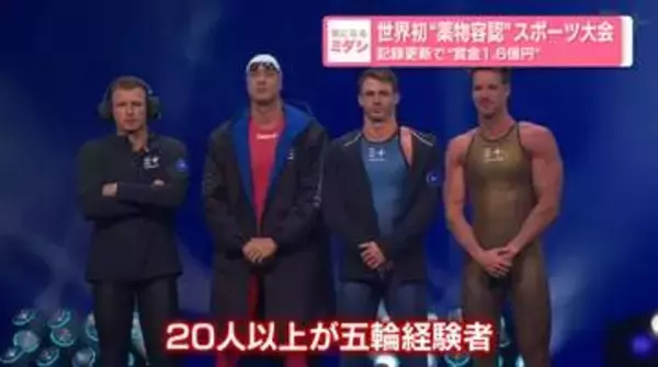 世界初“薬物容認”スポーツ大会　記録更新で“賞金1.6億円”　「不正で詐欺行為だ」批判も…