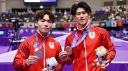【アジア大会・男子体操】五輪金の岡&橋本が銀銅獲得でダブル表彰台「アジアの頂点を決める戦いが世界の頂点を決める戦い」