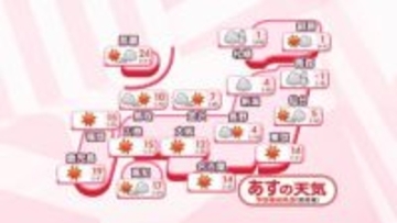 【あすの天気】太平洋側や九州は広範囲で晴れ　北海道では局地的に大雪に