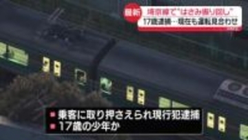 JR埼京線車内で“はさみ振り回し”　1人けが　17歳少年を逮捕