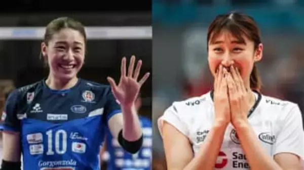 【バレー】石川真佑と秋本美空がポーランドの地で再会「ちょっとだけど、会えて嬉しかったよー」