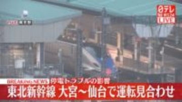 東北新幹線で停電トラブル　大宮～仙台で運転見合わせ
