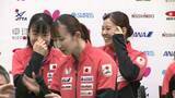 「【卓球】早田ひなのターンで突如マイクトラブル？世界選手権初選出の面手凛が緊張でちっちゃなミス」の画像1