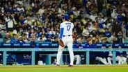“前例がない”と記し大谷翔平の写真を投稿　ドジャース専属カメラマンが切り取った美しい1枚　マウンド降り打席の準備…ロサンゼルスの青空をバックに際立つ存在感