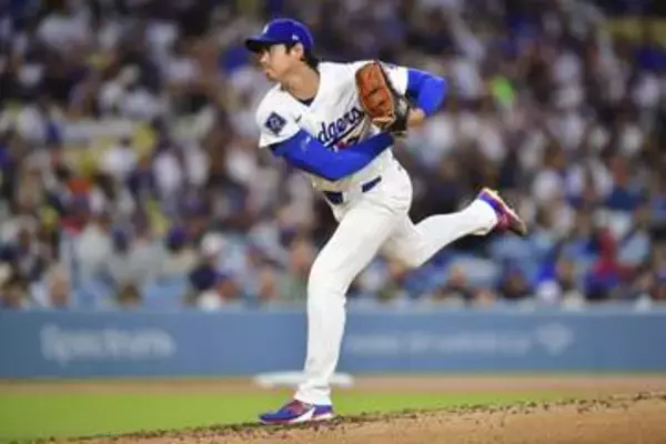 【大谷翔平】4回圧巻の三者三振　打者も膝つく変化大きいスイーパー　5回まで7奪三振無失点と好投続ける　打線の久々援護で勝利投手の権利